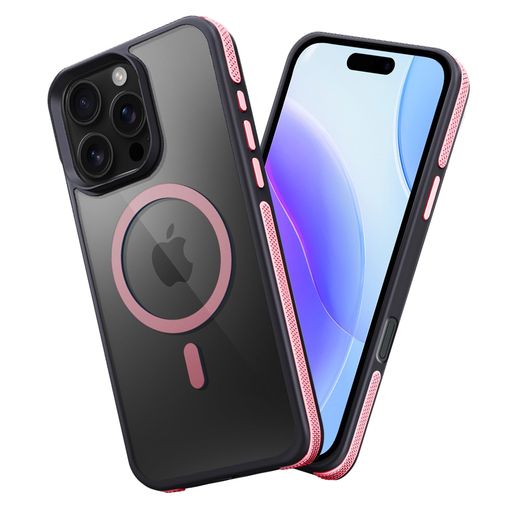 樂天商城 - fagazzfuiPhone16ProMaxケースMagSafe対応耐衝撃半透明【滑り止めと衝突防止のツーインワンエッジ】アイフォン16ProMaxスマホケース衝撃吸収滑り止め傷防止のいpほね16ProMaxカバー