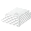 TPLOOK透明布団圧縮袋 (2M+2L+2XL)100×80CMが2枚、80×60CMが2枚、70×50CMが2枚、真空収納布団、衣類、毛布、羽毛布団、枕、掛け布団、旅行用品などを収納できます 高密封性スペース 防塵防湿 防虫防カビ 家庭用(3)