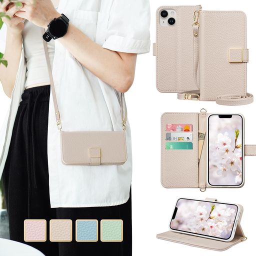 Rakuten - LULUYOUWEIForiPhone14ケース手帳型ショルダーおしゃれiPhone14アイフォン14かわいいストラップ人気いPhone14ケースシンプル斜めがけアイホン14携帯ケース財布型軽量薄型耐衝撃
