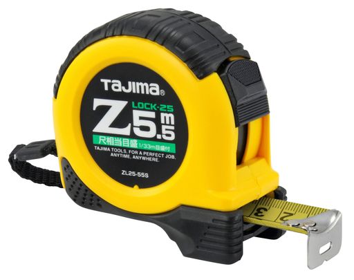 タジマ(Tajima)コンベックス5.5mx25mmZロック25尺相当目盛付ZL2555SCB