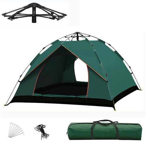Touring Tent - ポップアップテントワンタッチテント2-3人用キャンプテント200x150x125cmピクニックテント設営簡単防雨生地UVカット自然災害を防ぐキャンプ/ハイキング/海/公園/フェスに最適・グランドペ…