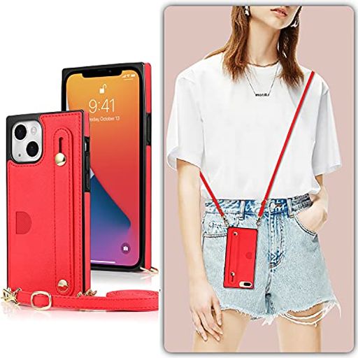 Rakuten - iPhone146.1(2022)対応iPhone14スマホケースiPhone14肩掛け首かけ斜めがけショルダーケースiPhone14財布型ケースiPhone14スマホ携帯用ケースiPhone14カード収納
