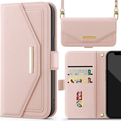NODALAiPhoneXR用ケース手帳型ショルダースマホケースいphonexr携帯ケース肩掛け斜めがけアイフォンxrカバー財布型あいふおんxrカード収納小銭入れミラー付き女性鏡付きおしゃれPUレザー