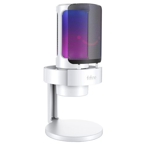 FIFINE USB ǥ󥵡ޥ ޡ RGB饤ƥ ǥɻظ ץ饰&ץ쥤 PCѥޥ USB...