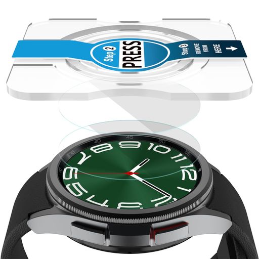 HATALKIN GALAXY WATCH 6 CLASSIC 47MM フィルム COMPATIBLE WITH GALAXY WATCH6 CLASSIC 47MM ガラスフィルム 貼り直し可 飛散防止 9H高硬度保護 高透過率 耐指紋