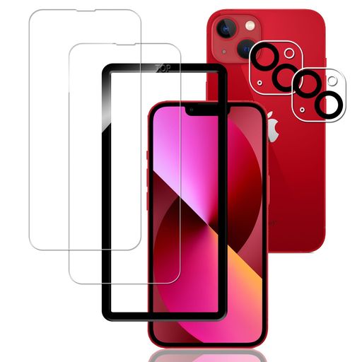 KPNS 饹ե IPHONE13 饹ե(2) + PHONE13 ե(2) + դ ܰ...