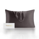 THXSILK 枕カバー シルク 封筒式 最高グレード6A OEKO認証済 100%シルク 両面 洗える 美髪・美肌 敏感肌 睡眠サポート 寝癖軽減 静電気防止...
