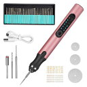 彫刻ペン電動コードレスミニ研削ペンポータブル18000RPM高速回転3段変速USB充電式軽量35ビット付き電動彫刻ペンキット静音作業彫刻/穴あけ/研磨/切断/切削/つや出し/マニキュア/汚れ落とし…