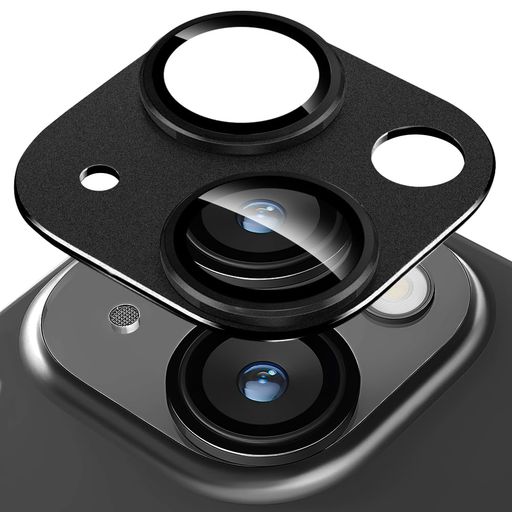 KAKUKIFORIPHONE15/IPHONE15PLUSカメラフィルムアルミ合金製+AR高透過率強化ガラスアイフォン15プラス/アイフォン15一体型レンズ保護フィルム耐衝撃露出オーバー防止アルミ合金
