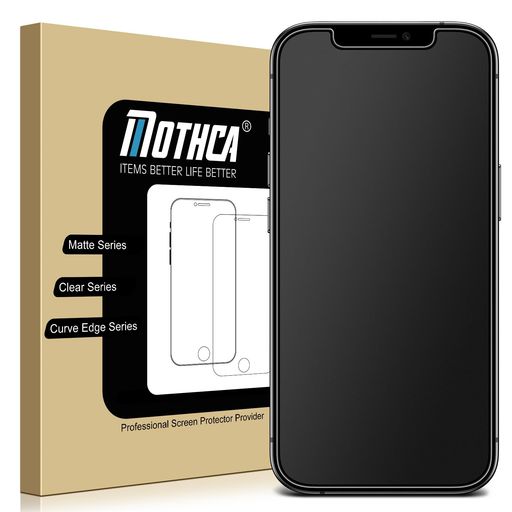 Mothca アンチグレア強化ガラス iPhone 12 Pro Max対応 液晶スクラブガラス 保護フィルム 日本旭硝子製素材 指紋防止 反射防止 硬度9H 飛散防止 キズ防止 衝撃吸収 撥油性 疎水(6.7インチ)