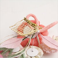 装いに清楚さを添える可憐な草花の髪飾り大・小2個セット/華やか/かわいい/ガーリー