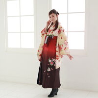 袴レンタル卒業式袴セット安い2015年新作袴ハカマはかまrental卒業式袴セット2尺袖着物&袴フルセットレンタル