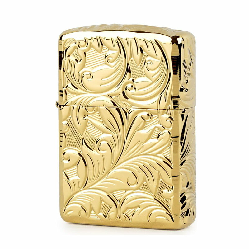 Zippo ジッポー オイルライター 5NC-LEAF (B) 5NC リーフ チタンコーティング 5面彫刻 アーマーケース