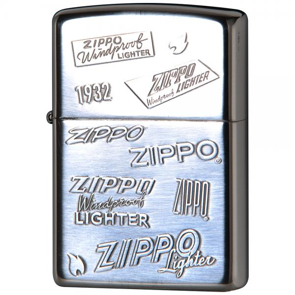 Zippo ジッポー オイルライター 2SI-ZLOGO ロゴ ZIPPO LOGO 銀メッキ エッチング いぶし仕上げ 両面加工