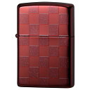 Zippo ジッポー オイルライター 25CK-RED COLOR CHECK クロームポリッシュ クリア塗装仕上げ 両面加工