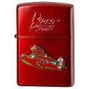 Zippo ジッポー オイルライター NZ-24 紅の豚 ポルコ赤2 スタジオジブリ カラークリア加工 亜鉛合金色押し