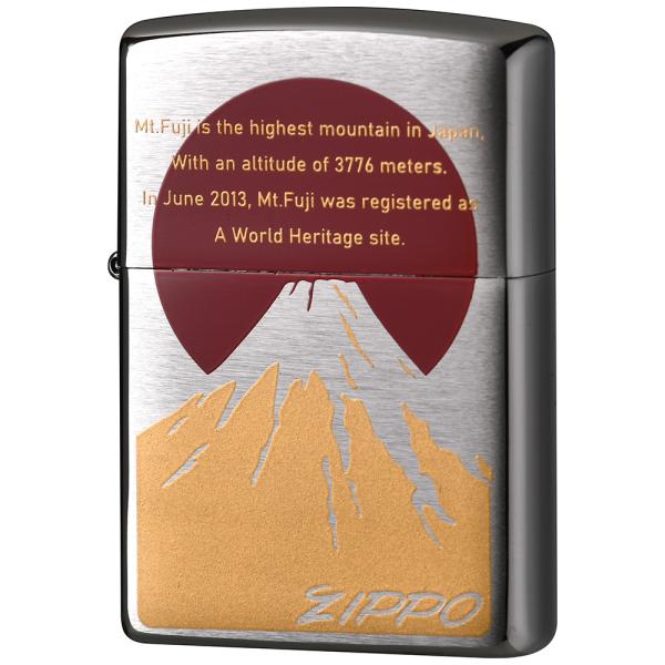 Zippo ジッポー オイルライター P·黄金富士 Print(Oven-Cured) プリント
