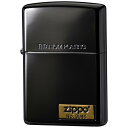 Zippo ジッポー オイルライター チタンコート&ワンポイントロゴ 黒チタンコーティング エッチング メタル貼り シリアルナンバー