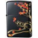 Zippo ジッポー オイルライター Japanese Deesign 紅葉 マットブラック エッチング インクジェット 2面連続加工