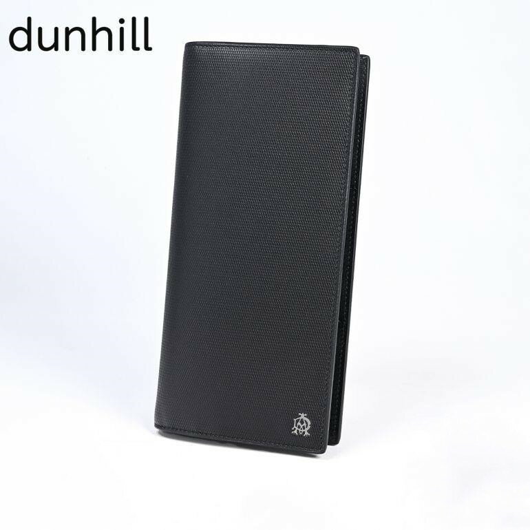 dunhill ダンヒル 長財布 メンズ トラベルウォレット チケットケース パスポートケース エンジンターン Engine Turn
