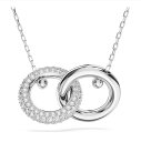 SWAROVSKI スワロフスキー ネックレス Dextera インターロッキング ループ ペンダント クリア シルバー レディース ジュエリー