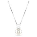SWAROVSKI スワロフスキー ネックレス Matrix マトリックス ペンダント クリスタルパール クリア シルバー レディース ジュエリー(4)
