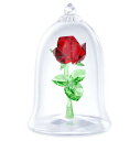 SWAROVSKI スワロフスキー クリスタルフィギュア 魔法のバラ Happy wish Rose 美女と野獣 Disney ディズニーインテリア オブジェ 置物
