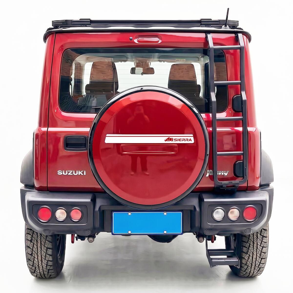 楽天市場】ジムニー タイヤカバー（カラーレッド）（車用品・バイク
