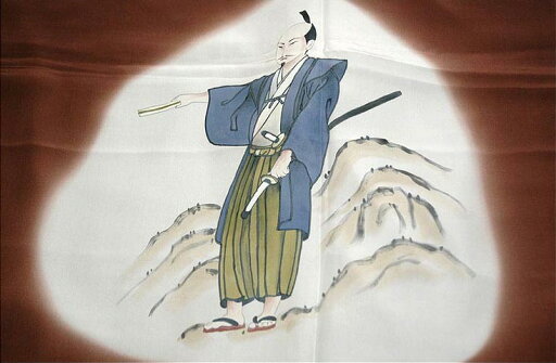 男物 織田信長 「天下布武」 絵羽 長襦袢 男物 織田信長 「天下布武」 絵羽 長襦袢