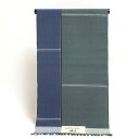 【訳あり】 「伝統的工芸品-彩」 伝統工芸士 馬渕登-作 染め分け 正絹 紬