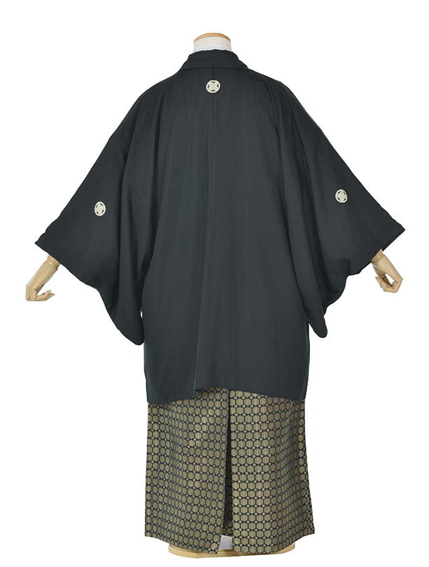 【レンタル】 男性袴 紋付袴 袴セット 大学 紋付袴　成人式紋付 卒業式袴 結婚式紋付 小学生卒業 袴レンタル 卒業式レンタル 男性袴 送料無料 フルセット 紋服 170cm〜175cm