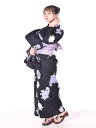 【レンタル】浴衣 レンタル ゆかた レディース 女性浴衣 紫 浴衣セット 花火大会 お祭り 夏祭り 街着 往復送料無料 黒 紫 花柄 夏着物 貸衣装 かわいい