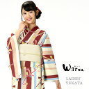 【浴衣 レディース】 和つう watuu ゆかた 女性 浴衣 ブランド浴衣 かわいい yukata 仕立上がり プレタ フリーサイズ ly077