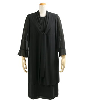 【ウォッシャブル】前開き 喪服 ブラックフォーマル 夏用 洗える レディース 女性 ワンピース【礼服】【喪服 夏】【ブラックフォーマル スーツ】【サマーフォーマル】【冠婚葬祭 スーツ】体型カバー ゆったり t293(7号・9号・11号・13号・15号・17号・19号・21号)