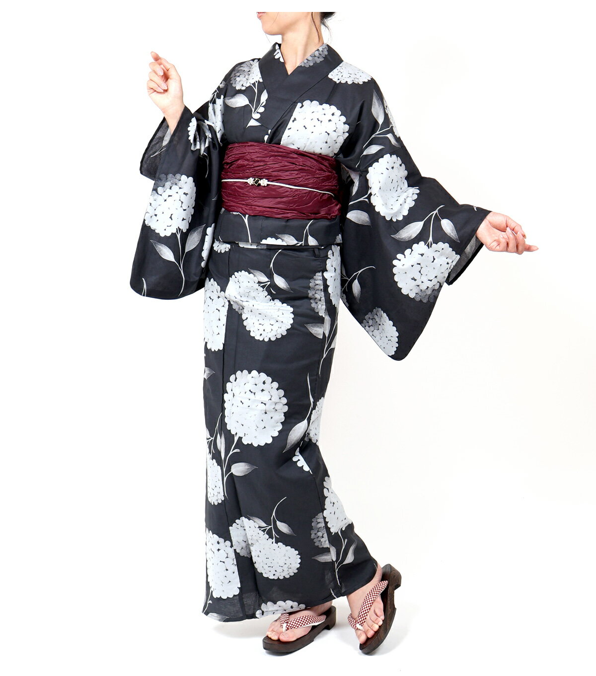浴衣 セパレート レディース 二部式 浴衣 フリーサイズ 二部式浴衣 セパレート浴衣 女性浴衣 ゆかた プレタ 夏着物 黒 ブラック yukata 大人 高校生 中学生 レトロ 浴衣単品 和服 激安 安い 夏祭り 花火大会 おしゃれ シック 大人可愛い ly308