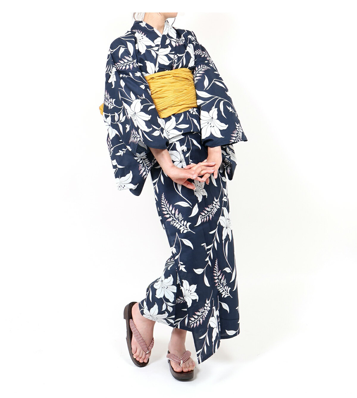 浴衣 セパレート レディース 二部式 浴衣 フリーサイズ 二部式浴衣 セパレート浴衣 女性浴衣 百合 ユリ ゆかた プレタ 夏着物 白 yukata 大人 高校生 中学生 レトロ 浴衣単品 和服 激安 安い 夏祭り 花火大会 おしゃれ シック 大人可愛い ly313