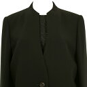 訳あり ブラックフォーマル 礼服 喪服 11号 もふく 衿無し 4点セット オールシーズン ノーカラー 冠婚葬祭 スーツ 黒 葬儀 法事 お通夜 卒業式 卒園式...