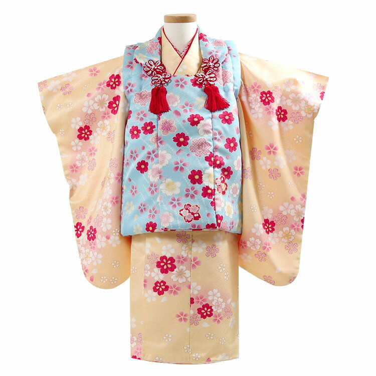 七五三 着物 3歳 フルセット レンタル セット 女の子 七五三レンタル 女児 着物セット 三歳 被布セット 被布コート 貸衣装 貸衣裳 着物 レンタル 祝着 ...
