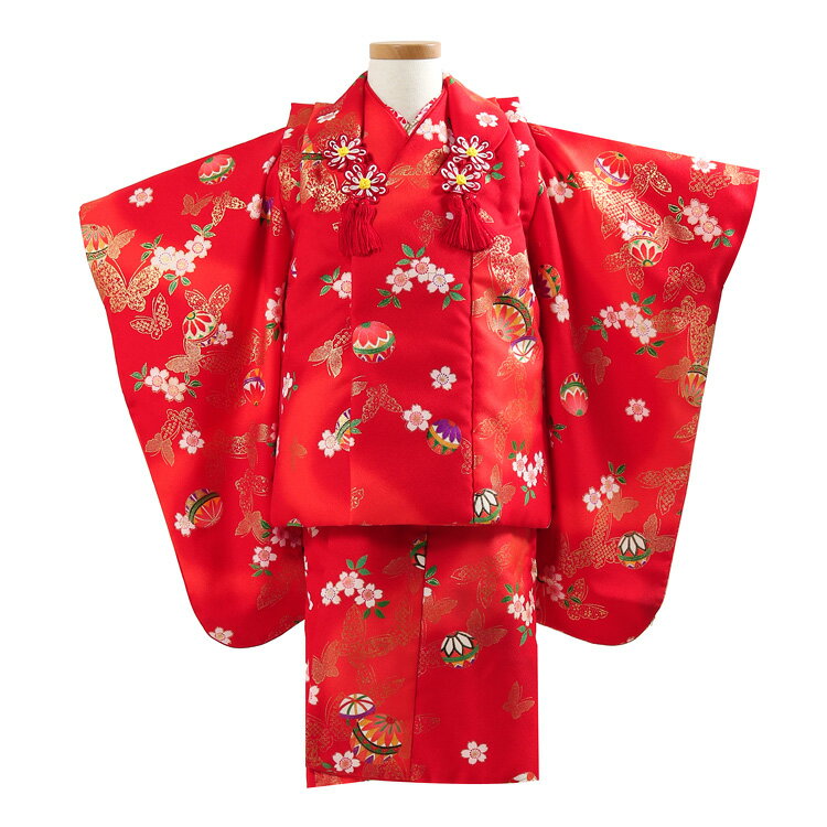 七五三 着物 3歳 レンタル 女児 着物セット レンタル 三歳 女の子 被布セット フルセット 被布コート 貸衣装 貸衣裳 着物 レンタル 祝着 753 しちご...