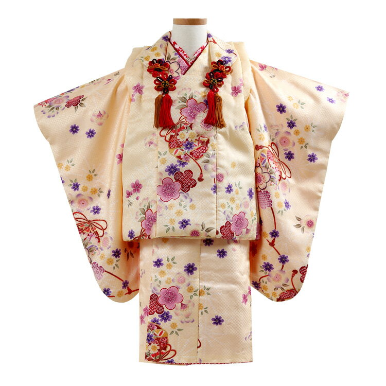 七五三 着物 3歳 レンタル 753 着物 3歳 【三歳 女の子 被布セット 被布コート 貸衣装 貸衣裳 着物 レンタル 祝着 着物セット 3歳 七五三 着物 ...