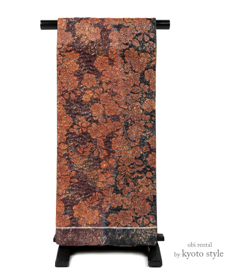 【レンタル】袋帯 帯 レンタル 貸衣装 成人式 結婚式 披露宴 結納 パーティー 金 銅色 単品 帯レンタル..