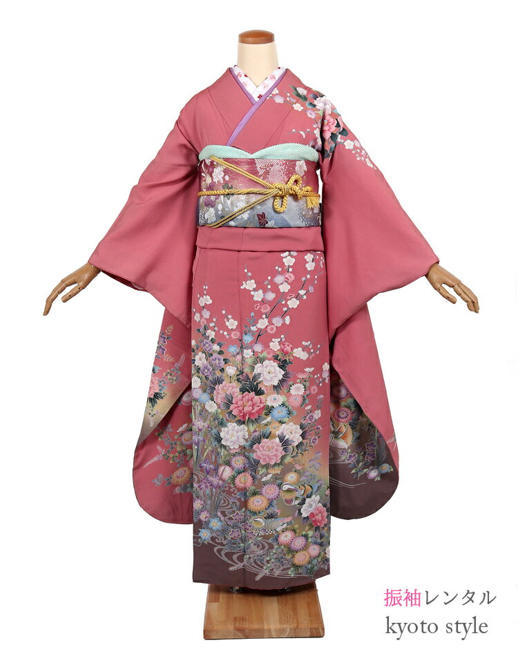 【レンタル】振袖 レンタル 成人式 着物 セット 貸衣装 貸衣裳 成人式 結婚式 卒業式 結納 着物 レンタル 振袖レンタル ピンク フルレンタル 可愛い 振袖セット レディース 振り袖 レトロ 古典柄 フルセット rental 72188【往復送料無料】
