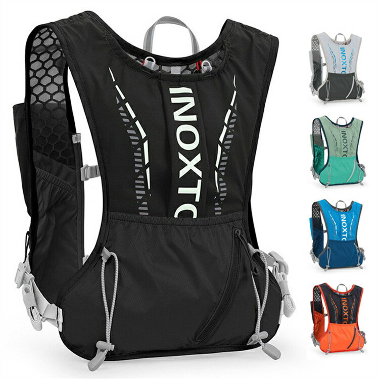 ランニングバック トレラン トレイルラン ザック バックパック 軽量 4色 日帰り登山 ジョギング 自転車 サイクリング ハイドレーションシステム対応 バックパック
