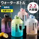 【8%OFFクーポン】【送料無料】ボトル ウォーターボトル 2.2L大容量 ドリンクボトル 水筒 スポーツボトル ロードバイク ボトルホルダー 自転車 トレイル...