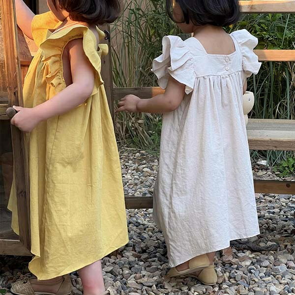 韓国子ども服 ワンピース キッズ 子供服 女の子 夏服 ロングワンピース ジュニア おしゃれ かわいい ベビー服 子供ドレス 結婚式 七五三 入学 入園 保育園 幼稚園 誕生日 プレゼント お姫様 140cm 130 120 110 100 90 80