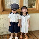 兄妹 セットアップ キッズ ワンピース 子供服 女の子 男の子 140cm 80cm ベビー服 シャツ 半袖 ショートパンツ おしゃれ 可愛い 春 夏 ジュニア 入学 入園 保育園 幼稚園 誕生日 プレゼント