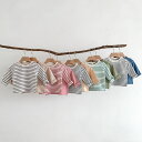 ベビー服 Tシャツ キッズ 赤ちゃん トップス 長袖 女の子 男の子 子供服 tシャツ カットソー 綿 ボーダー 春 夏 秋 肌着 インナー 子ども服 ルームウ...