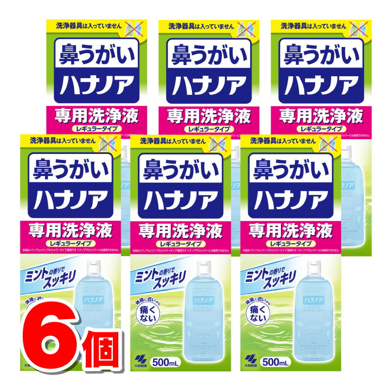 小林製薬 ハナノア 専用洗浄液 500mL　×6個