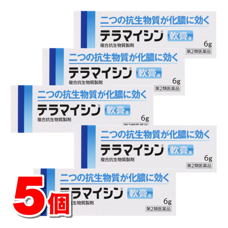 乐天商城 - 【第2類医薬品】 JNTLコンシューマーヘルス テラマイシン軟膏 6g　×5個 ★