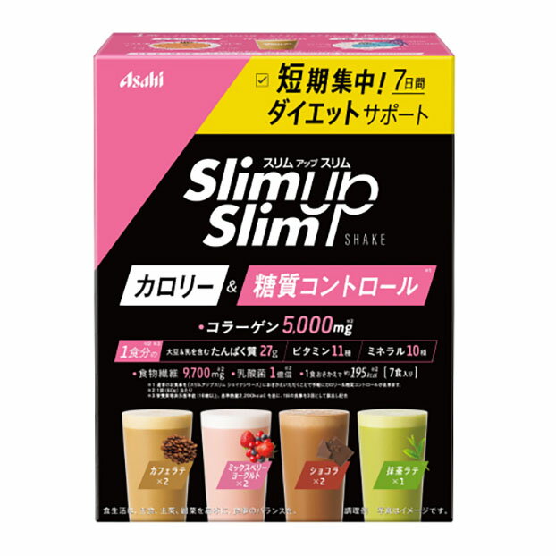 アサヒグループ食品 スリムアップスリム シェイク 7食